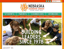 Tablet Screenshot of nebraskaleadership.org